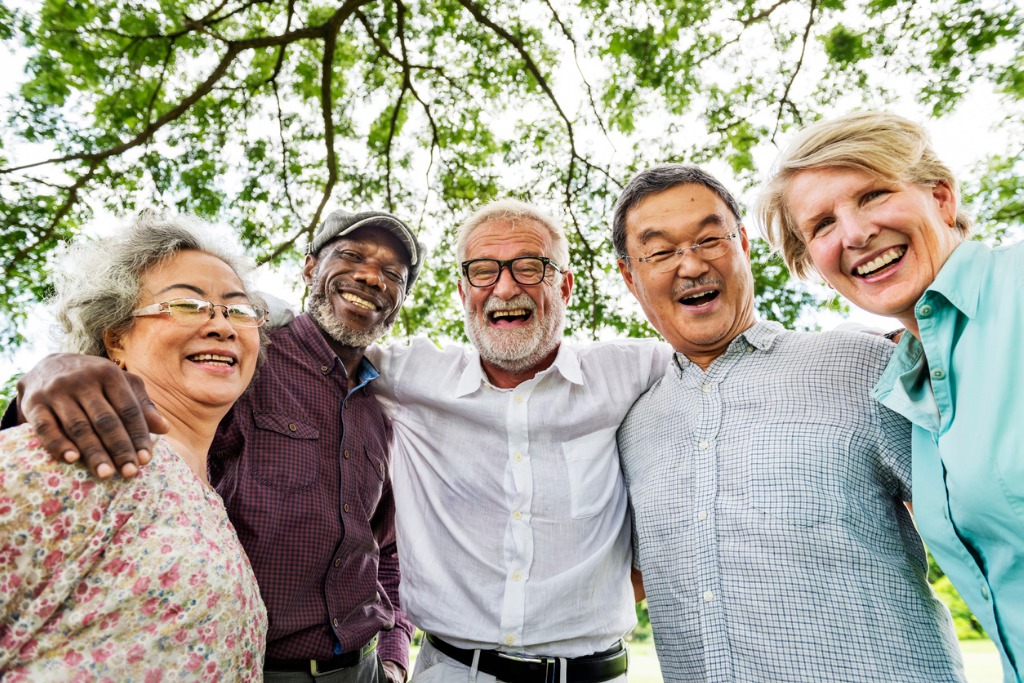 group of senior retirement discussion meet up concept picture id665831230