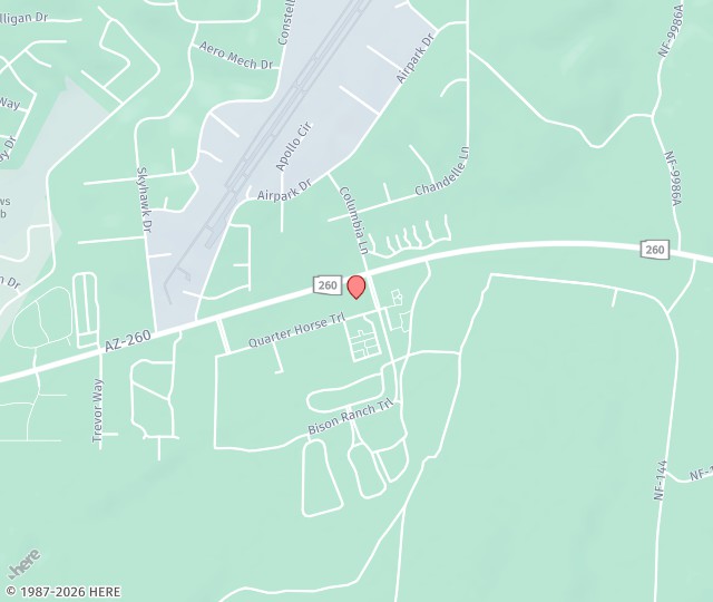 Location Map: 2352 Quarter Horse Trail Overgaard, AZ 85933